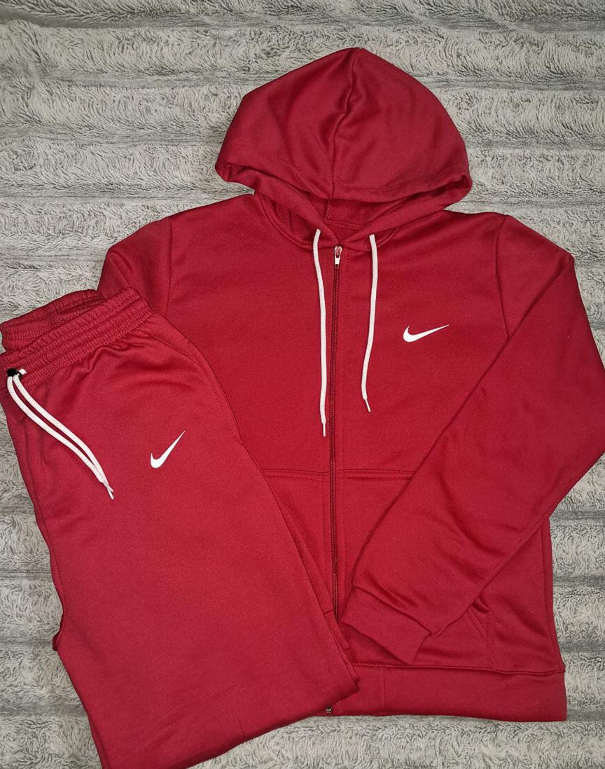 CONJUNTO SUDADERA NIKE ROJO